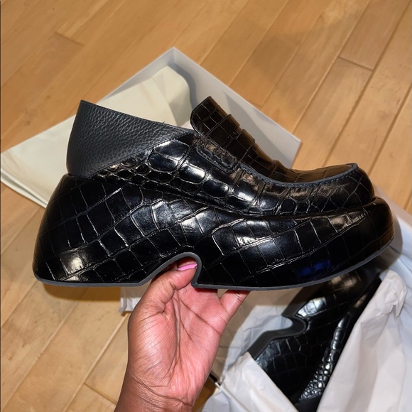 NWB LOEWE WEDGE SLIP LOAFER MULE NEVER WORN - Picture 3 of 5